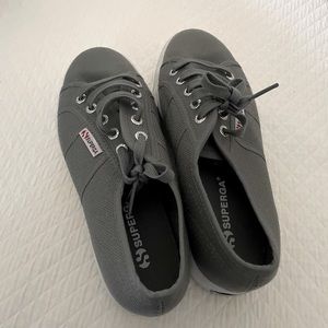 Superga sneakers, gray, size 8
